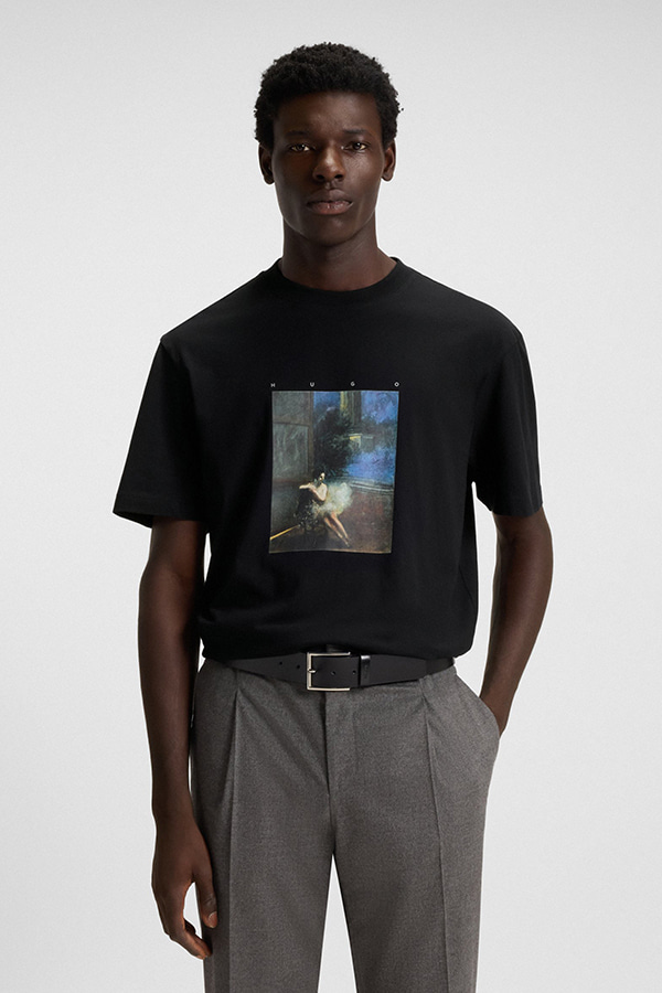 ΜΠΛΟΥΖΑ HUGO - 001 ΜΑΥΡΟ